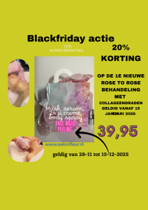 rose tasje met producten Black Friday actie